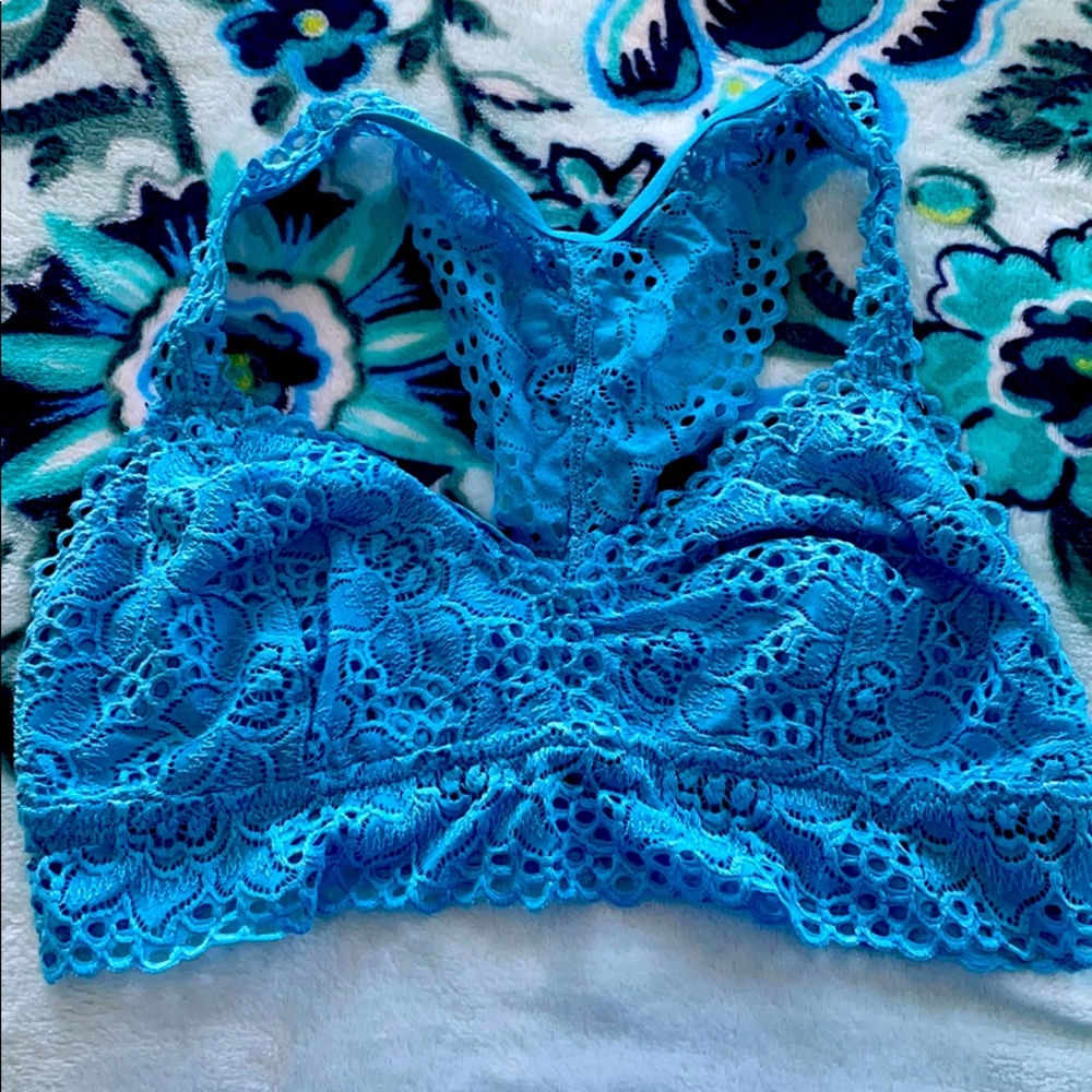 Beautiful Aerie Electric Blue Bralette! Size Large